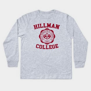 Hillman College 1881 Kids Long Sleeve T-Shirt